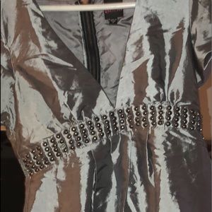 BEBE metallic dress